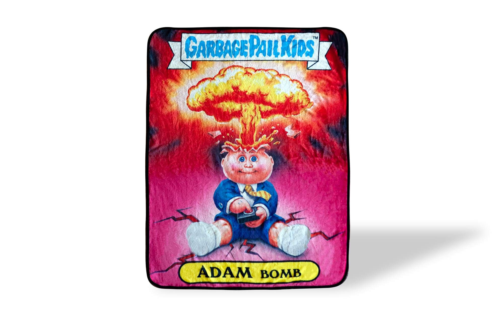 Just Funky Garbage Pail Kids Adam Bomb Large Fleece Throw Blanket | 60 x 45 Inches