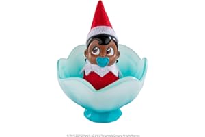 The Elf on the Shelf Frost Pips Mini Blooms Elf Baby Girl with Brown Eyes - Includes Frost Flower Cradle - for Ages 3 Years and Above