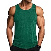MAGCOMSEN Men's Tank Tops Quick Dry Workout Sleeveless Gym Muscle Shirts Athletic Bodybuilding Tee Shirt
