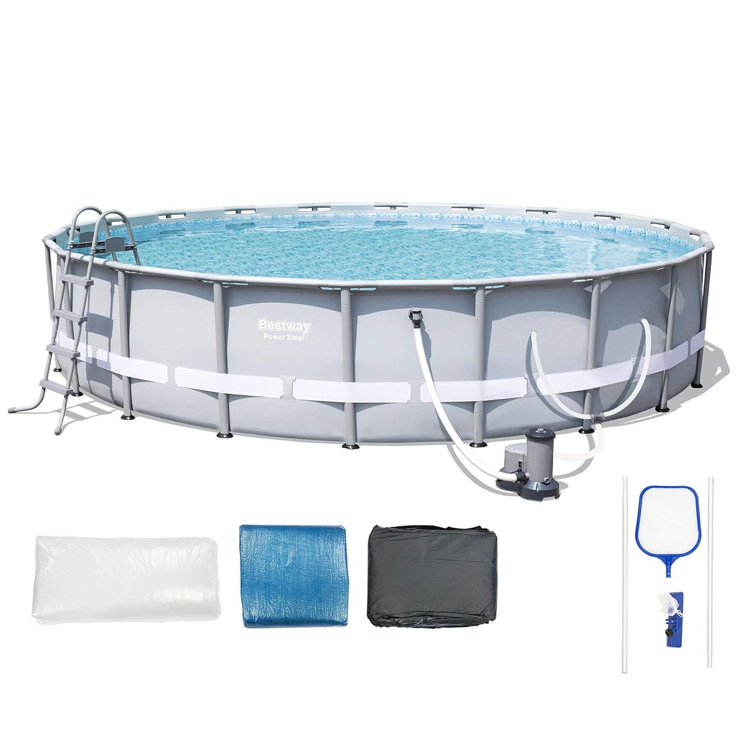 Amazoncom Bestway 56388e Power Steel Frame Pool Set 20 X 48
