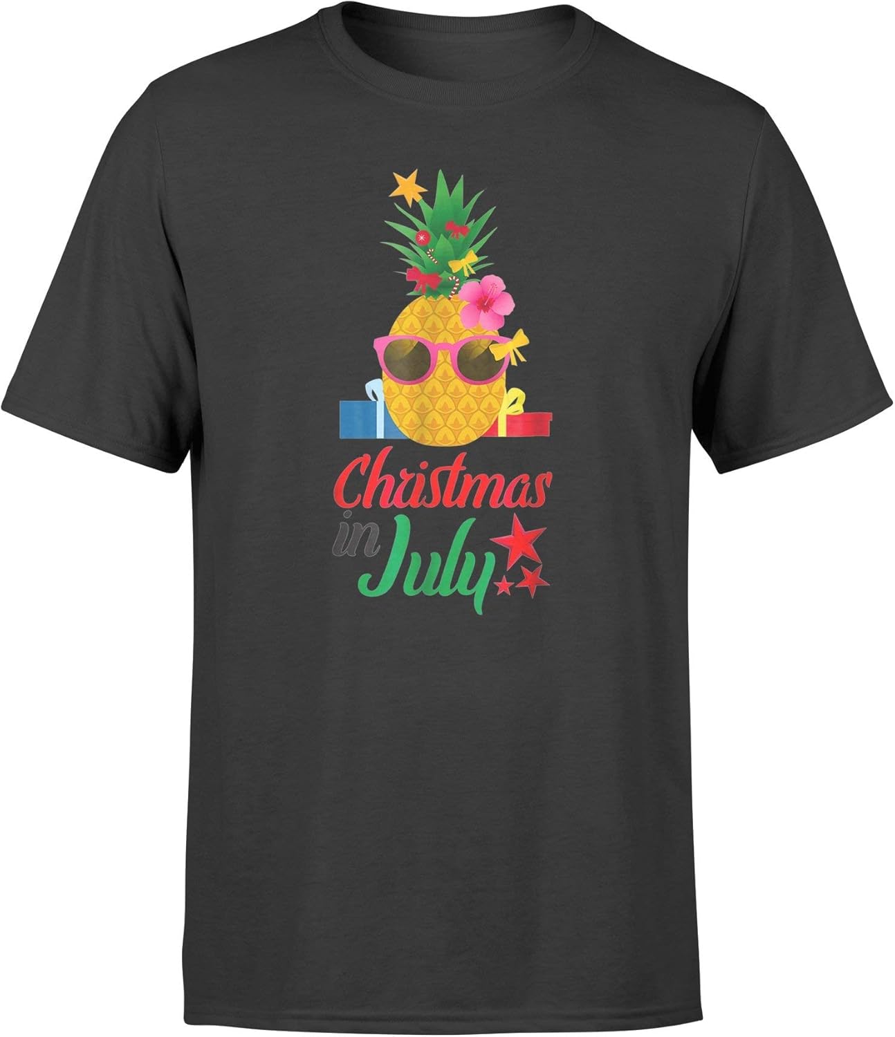 Linkupp Christmas in July TShirt Pineapple Summer Xmas Gift Standard TShirt Amazon.co.uk