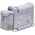 Stokke JetKids Travel Bundle, Arctic Blue - Includes BedBox Ride-On Suitcase & Backpack - Best for Kids 2-7 Years Old (Up to 77 lbs)