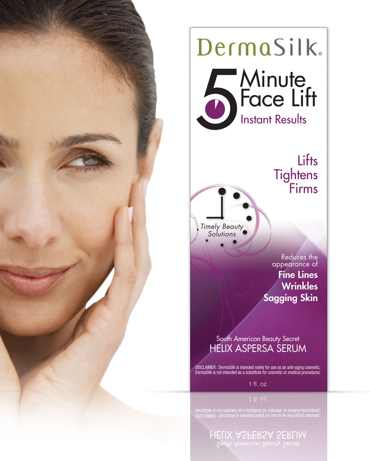 Dermasilk Anti Aging Skin Care Cream 5 Min Face Lift Immediately Lifts