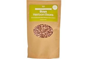Primary Beans - Organic Bayo Heirloom Dried Beans - Bacon-y, Creamy - Alternative to Pinto - Pair w/Avocado & Fresh Corn Tortillas - Grown in Morelos, Mexico - Vegan & Vegetarian - Non-GMO - 1lb