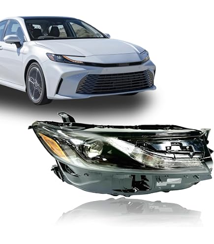Unbranded LED Headlight Assembly – Passenger Right Side For 2020-2024 Toyota Camry LE/SE (Smoked Lens)