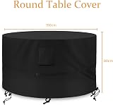 Kovshuiwe Round Garden Furniture Cover 190cm diameter 80cm high view 2