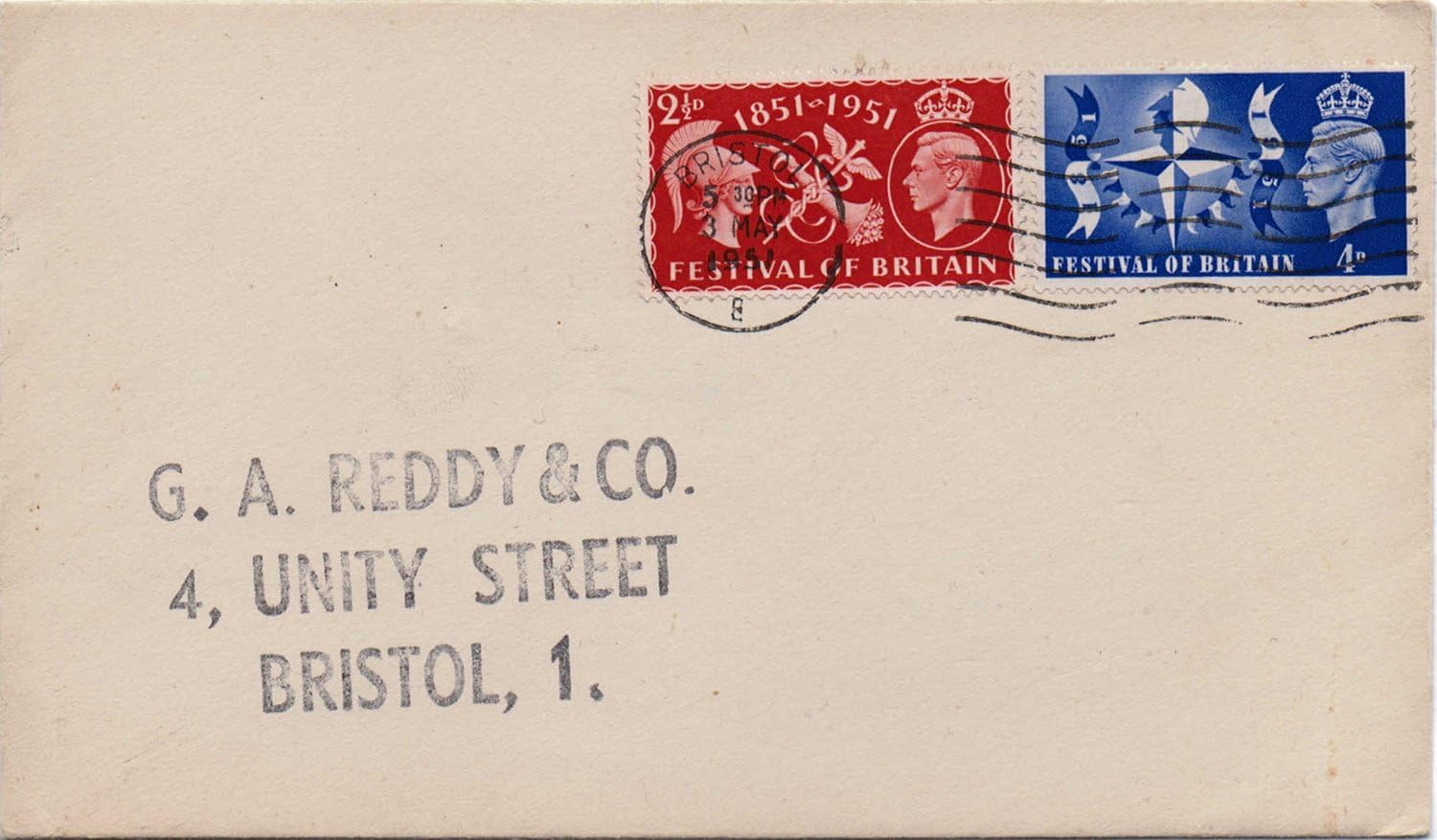 Great Britain stamps 1951 Festival of Britain First Day Cover
