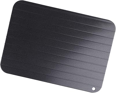 Ejoyous Quick Defrosting Plate Aluminum Thawing Tray Safe Kitchen Gadget