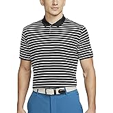 Nike Mens Dri-fit Victory Stripe Polo (Black/Grey/White, X-Large)