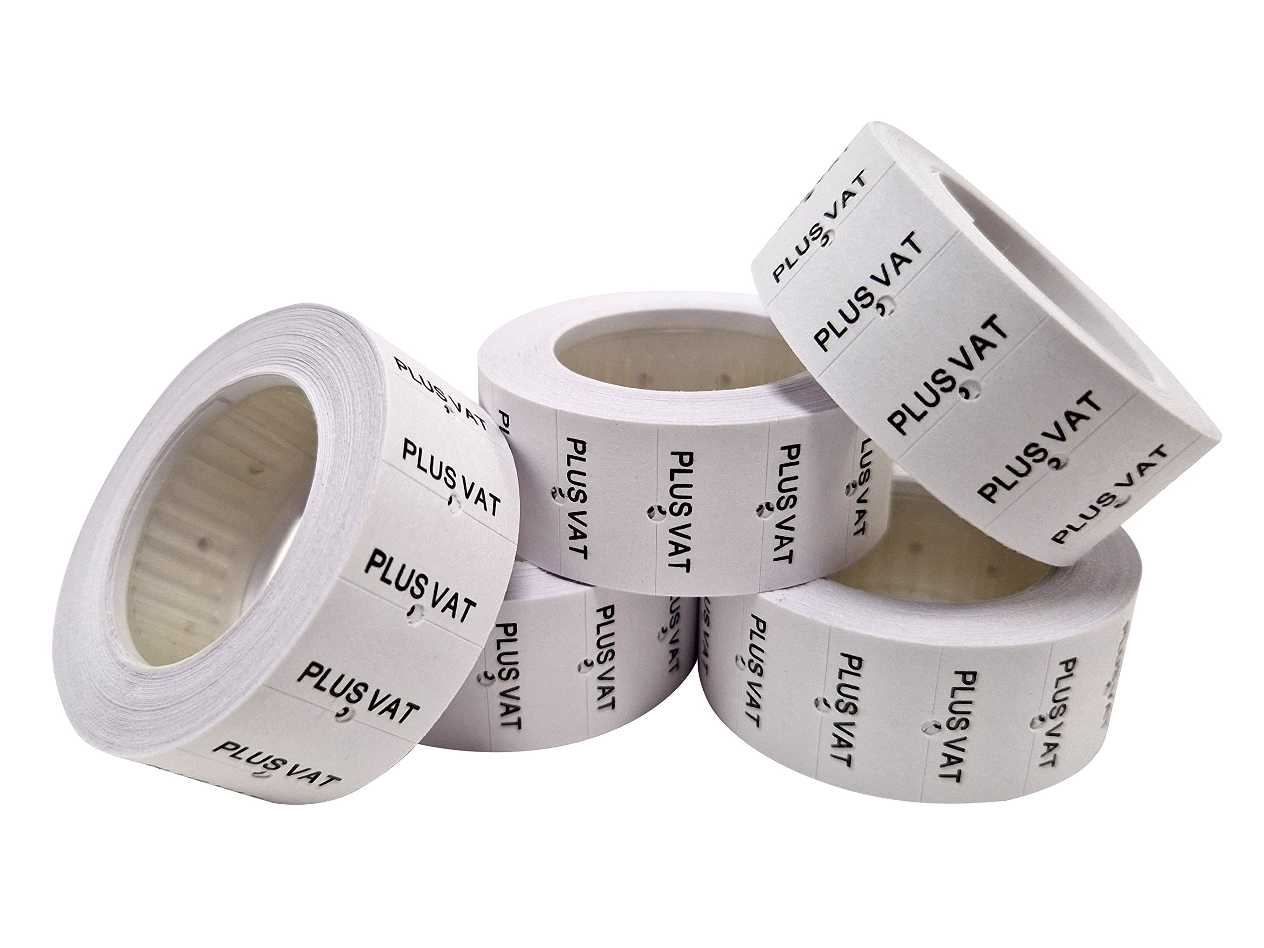 Swift 22 x 12 mm Price Gun Labels CT1 Plus VAT 5 Rolls 2,500 Stickers Pricemarking Tags Fits Many Pricing Labellers