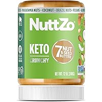 Keto Nut Butter by NuttZo | 7 Nuts & Seeds Blend, Keto-Friendly, Gluten-Free, Vegan, Kosher | 1g Sugar, 4g Protein, 2g Net Ca