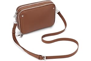 befen Genuine Leather Crossbody Purses for Women, Woman Camera Shoulder Bags Handbags with Built in RFID Wallet