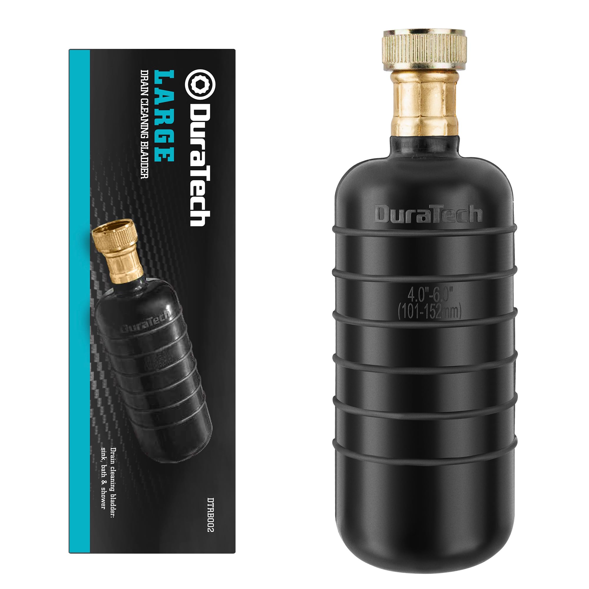 Photo 1 of DURATECH Drain Bladder, Large Drain Cleaning Bladder, Fits 4" to 6" Drain Pipes, Unclogs Stubborn Blockages in Kitchen Sinks, bathtubs, Showers, and Main drains