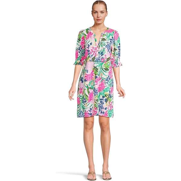 Lilly Pulitzer Womens Teagan Shift Sunwashed Blue XXS One Size at
