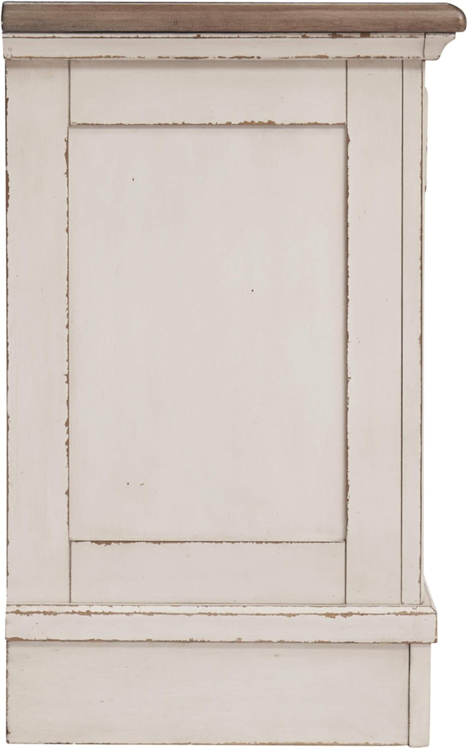 Signature Design by Ashley Realyn Nightstand, Chipped White: Kitchen & Dining