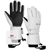 INPAKO Winter Ski Gloves Men Women, 3M Thinsulate Snow Gloves, Waterproof Windproof Touchscreen Snowboarding Gloves, 5-Layer Thermal Warm Cold Weather Gloves for Skiing, Snowboard, Snowmobile