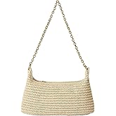 Verdusa Women's Straw Woven Shoulder Bag Tote Handbag Summer Beach Purse Vacation Bags