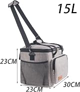 Vivo Technologies 15L Cooler Bag Thermal Insulated Picnic Lunch Grey view 7