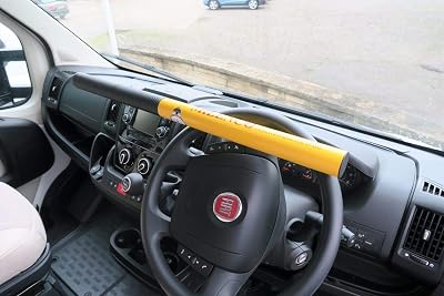 Milenco 512 Commercial Steering Wheel Lock Yellow 15cm Longer