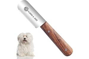 FLAMIA & JABZ Professional Stripping Knife, Right handed, 3 inch blade (Stainless Steel) (Fine, Rosewood)