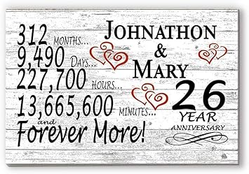 26th anniversary gift ideas for him