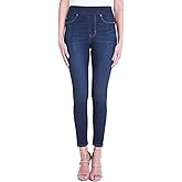 Liverpool Farrah High-Waist Pull-On Ankle in Silky Soft Denim in Coronado Mid