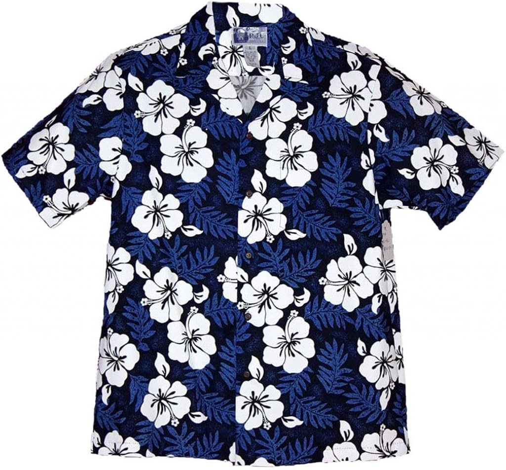 RJC Brand Tropical Hibiscus - Camiseta Hawaiana para Hombre