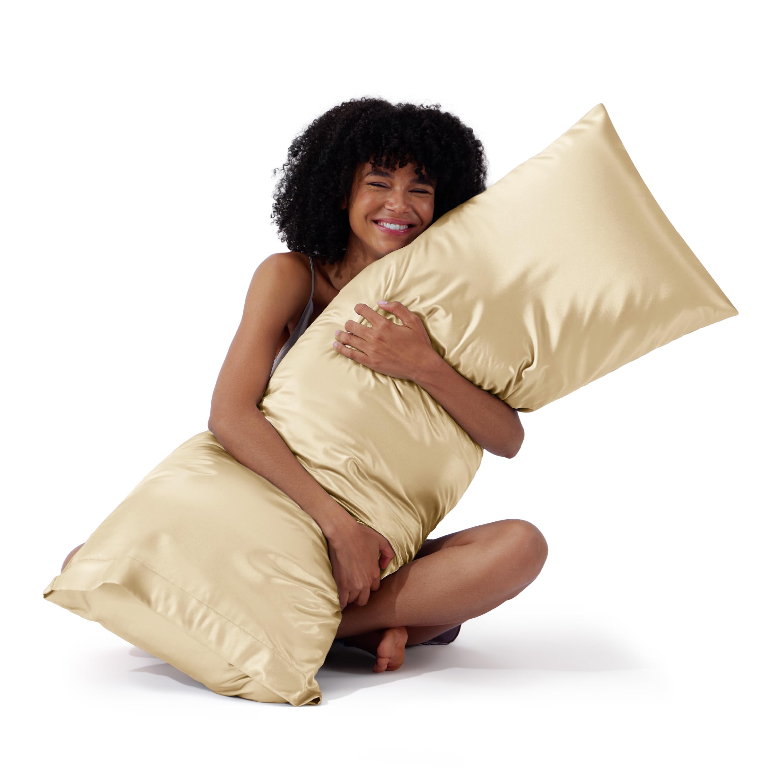 Bedsure Body Pillow Cover 20x54 Inches - Champagne