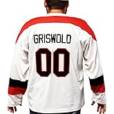 Clark Griswold #00 Hockey Jersey - Christmas Movie Gift - Chicago Team Ice Uniform White Sweater Party - 80s Holiday Costume