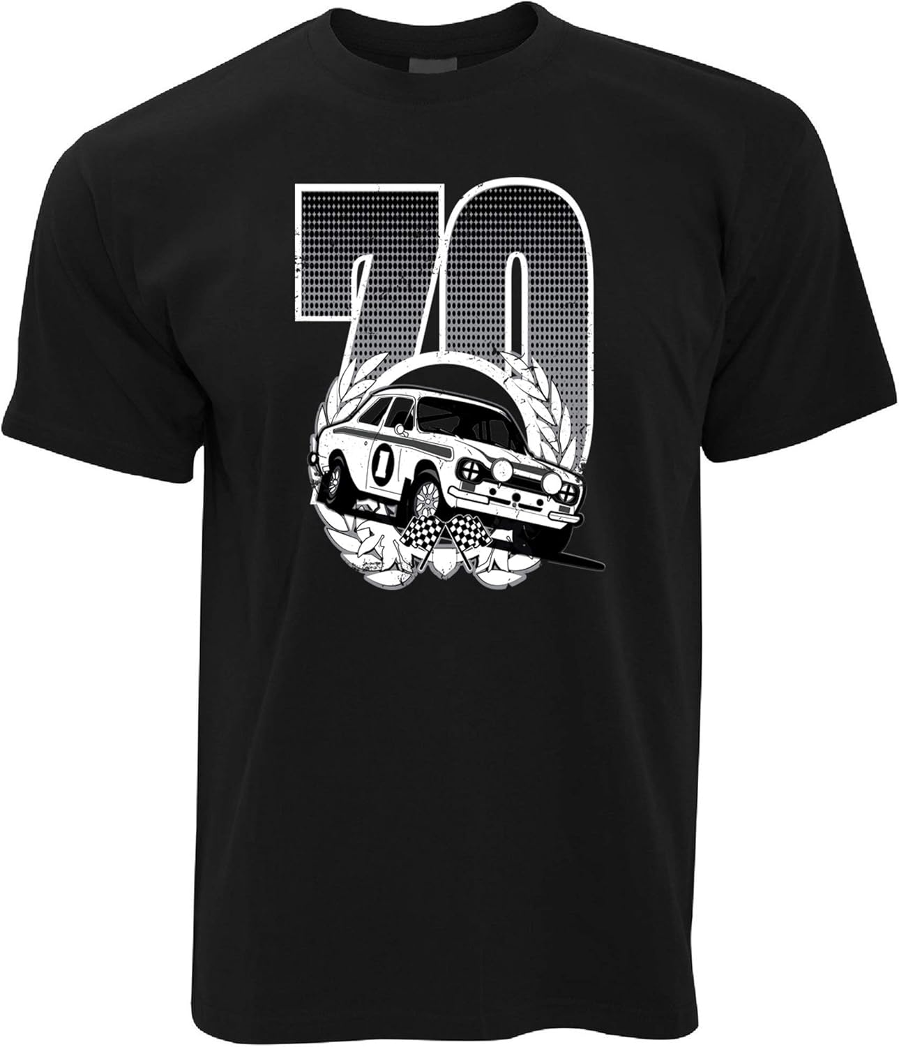 Rally Mens TShirt Classic Rally Car 70 Retro Off Road Team Track Drive Curcuit Stages Co