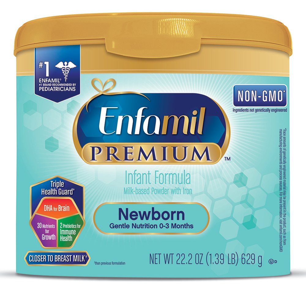 Enfamil PREMIUM Newborn Non-GMO Infant Formula - Reusable Powder Tub, 22.2 oz by Enfamil