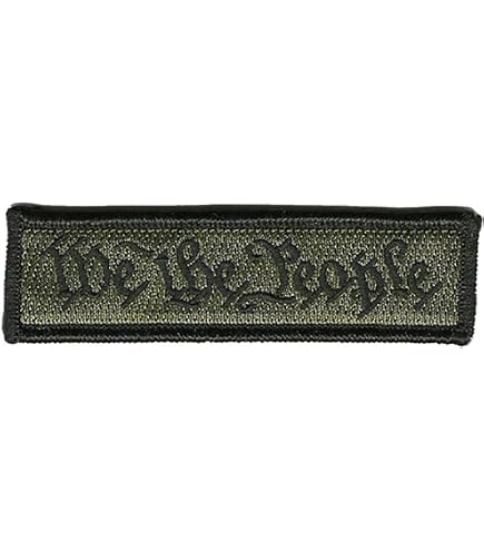 thumbnail image 2 of 1x4 We The People Morale Patch - Tactical Military Army Hook Badge - USA Made 2 of 6