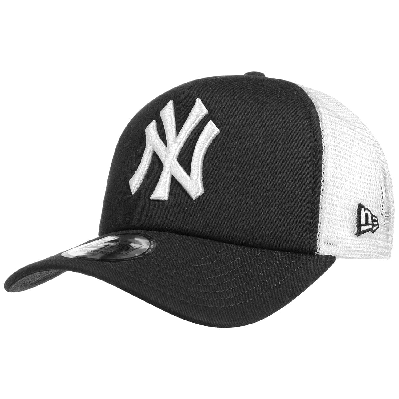 New Era Men's MLB Trucker NY Yankees Baseball Cap, Black, One Size
