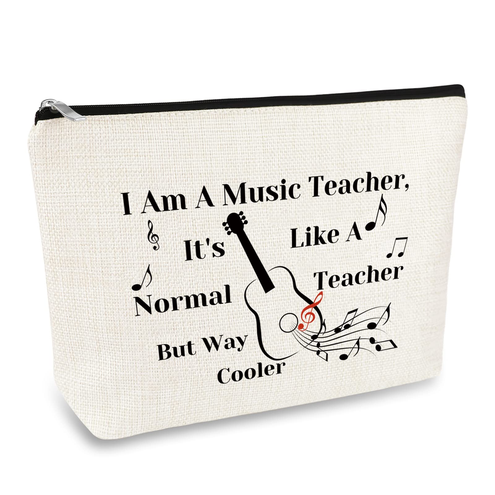 Music Teacher Gifts for Women Music Teacher Appreciation Gifts Makeup Bag Music Lover Gifts Birthday Christmas Thanksgiving Gift for Music Teacher Coworkers Friend Retirement Gift Travel Cosmetic Bag