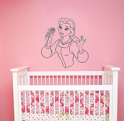 Wall Decal Princess Belle Sticker Beauty And The Beast Movie