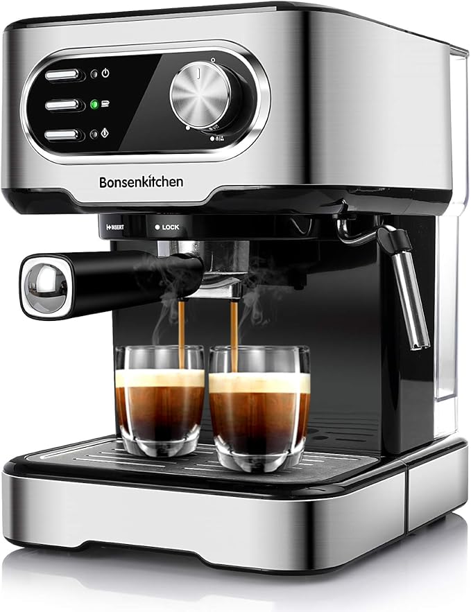 Bonsenkitchen 15 Bar Espresso Machine at Robert Berkeley blog