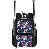 Goloni Youth Baseball Bag,Baseball Backpack with Shoes Compartment,Softball Bag with Fence Hook for T-Ball Bat & Equipment