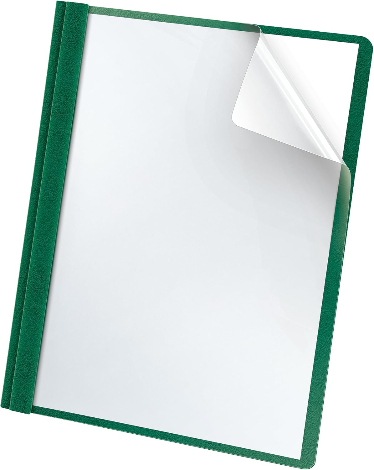 Oxford Premium Clear Front Report Covers, Dark Green, Letter Size, 25 per box (58817) : Business Report Covers : Office Products