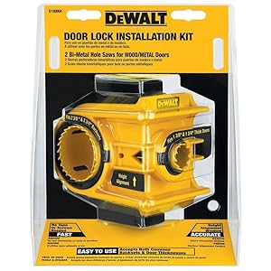 DEWALT D180004 Bi-Metal Door Lock Installation Kit