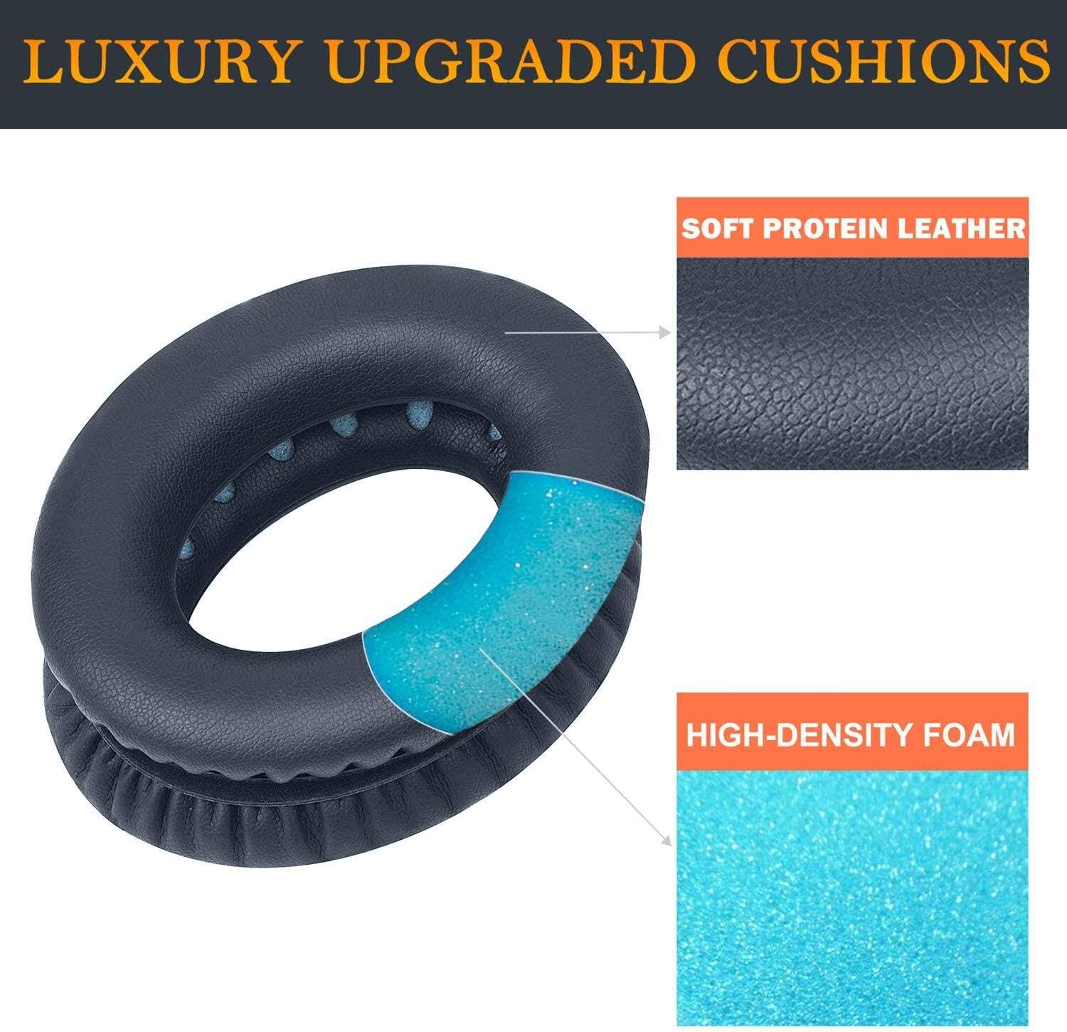 SoloWIT Protein Leather Earpads Cushions for Bose Headphones Replacement Ear Pads for Bose QuietComfort 15 QC15 QC25 QC2 QC35/Ae2 Ae2i Ae2w/SoundTrue & SoundLink Around-Ear Series - Image 5
