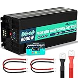 Mxmoonfree 6000W Pure Sine Wave Inverter 12V DC to