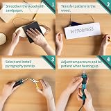 YIHUA 930-IV Wood Burning Kit 40-in-1 25 Tips UK Plug 230V view 6