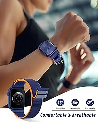 Nylon Loop Sport Band Compatible with Apple Watch