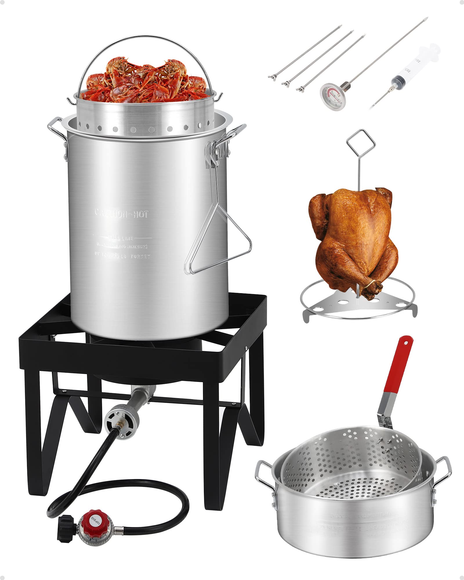 Perbyste Turkey Fryer Propane Burner Kit - Outdoor Propane Stove Burner ...
