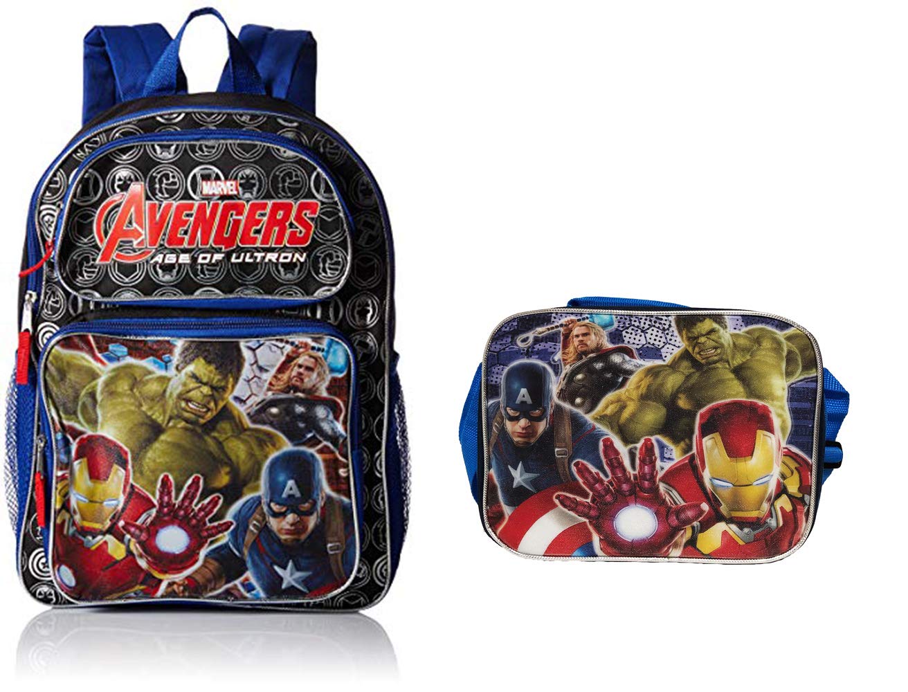 New Marvel Avengers Infinity War Backpack With Lunch Box SantaBILT®