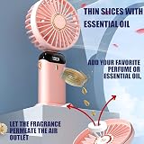 Jsdoin Hand Held Fan 5 Speeds USB Rechargeable Pink Portable 5000mAh view 5