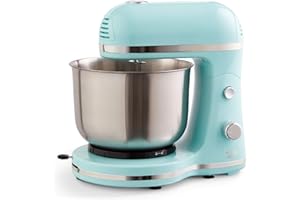Delish by DASH Compact Stand Mixer, 3.5 Quart with Beaters & Dough Hooks Included - Blue
