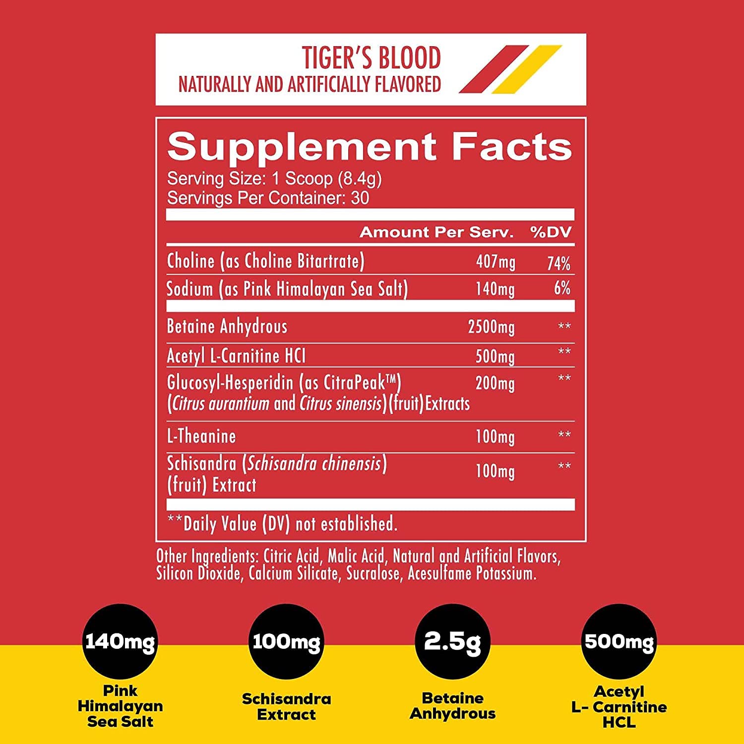 REDCON1 Big Noise Non-Stim Pre Workout - Pump, Muscular Endurance + Focus Enhancing Caffeine Free Pre Workout Powder - Keto Friendly Workout Powder for Faster Gains (Tiger's Blood, 30 Servings)