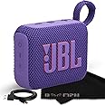 JBL Go 4 Portable Bluetooth Wireless Speaker, IP67 Waterproof and Dustproof Built-in Battery - Purple - (Renewed)