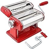 Pasta Maker Machine, Roller Pasta Maker, 7 Adjustable Thickness Settings Manual Noodles Maker with Removable Handle ,Perfect